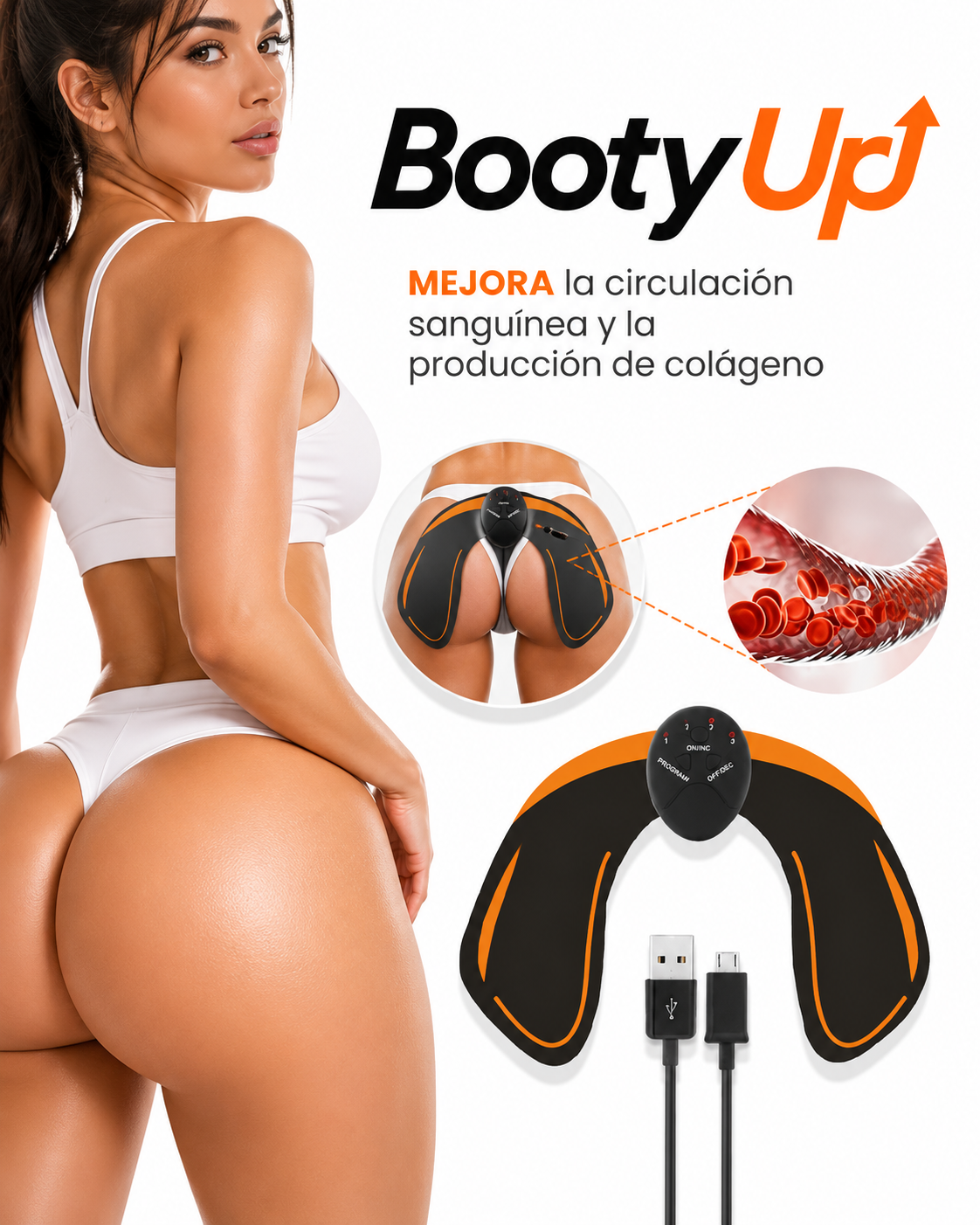🍑 BootyUp™ – Levantador de Glúteos EMS